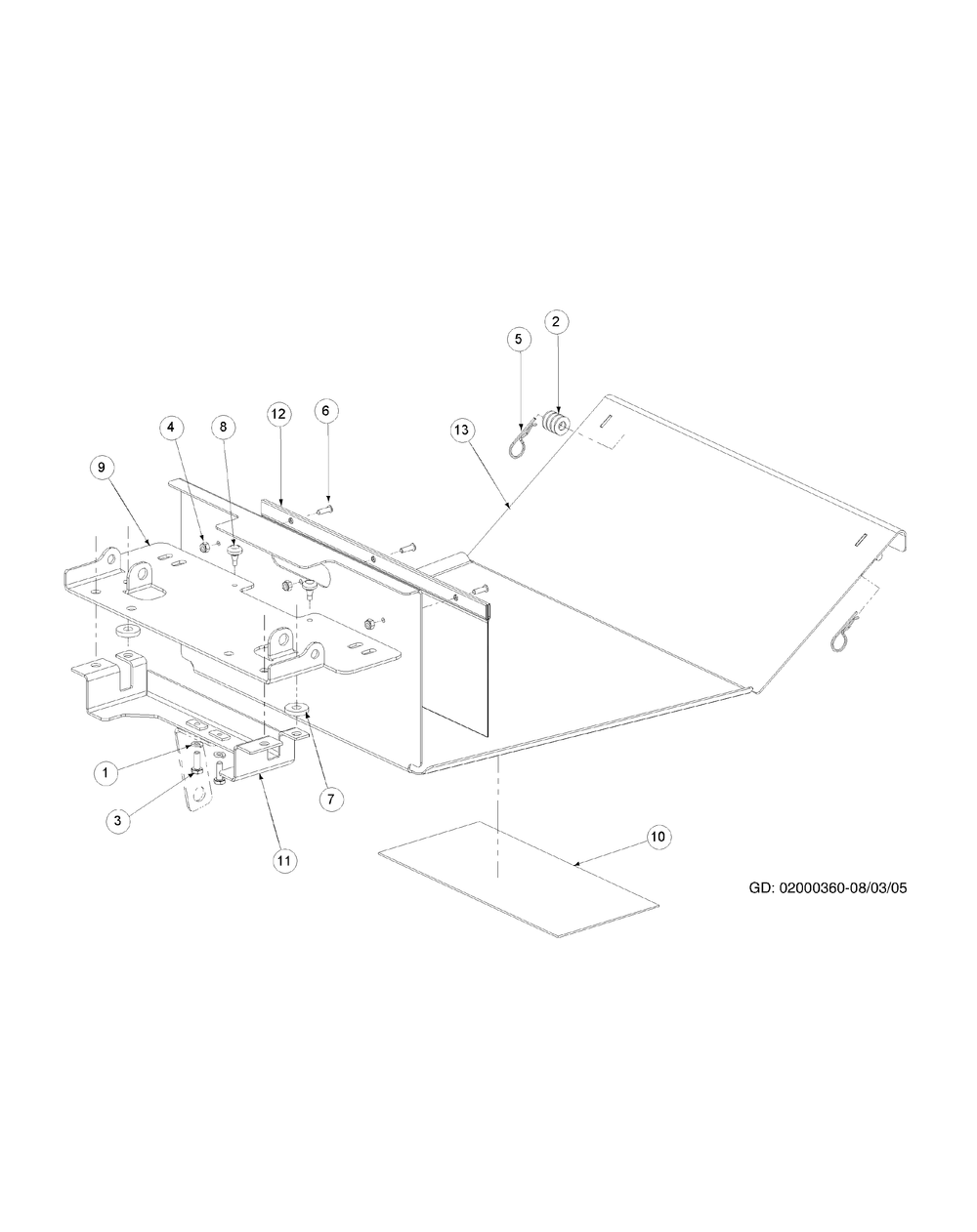 Floor Panel Assembly Diagram and Parts List for M72-CT 53AB5JEZ750-28-HP-3Cylinder-OHV Cub Cadet Lawn Tractor